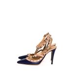 Scarpin-Valentino-Rockstud-Couro-Azul