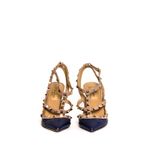 Scarpin-Valentino-Rockstud-Couro-Azul