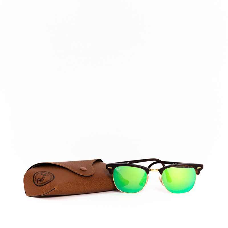 Oculos-Ray-Ban-Clubmaster-Espelhado-Verde