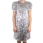 Vestido-Dolce---Gabbana-Paete-Prateado