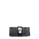 Clutch-Tory-Burch-Palha-e-Verniz-Azul