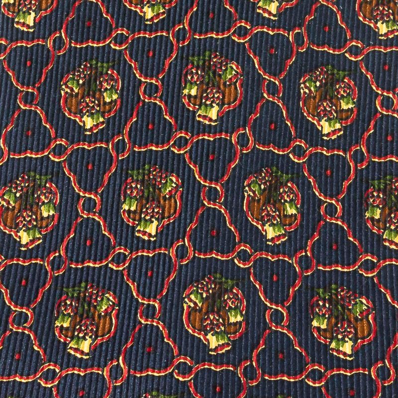 Gravata-Lanvin-Azul-Marinho-Vintage