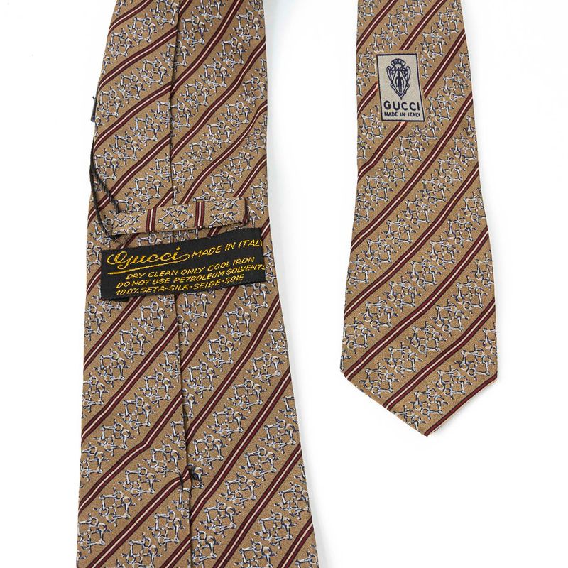 Gravata-Gucci-Cinza-Vintage