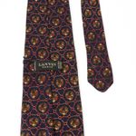 Gravata-Lanvin-Azul-Marinho-Vintage