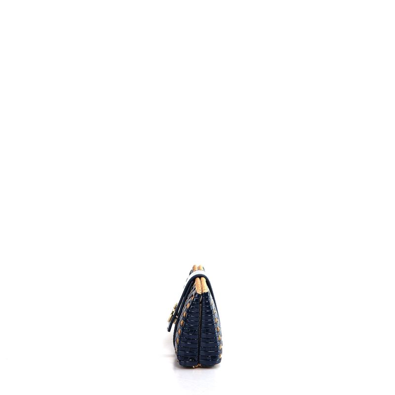 Clutch-Tory-Burch-Palha-e-Verniz-Azul