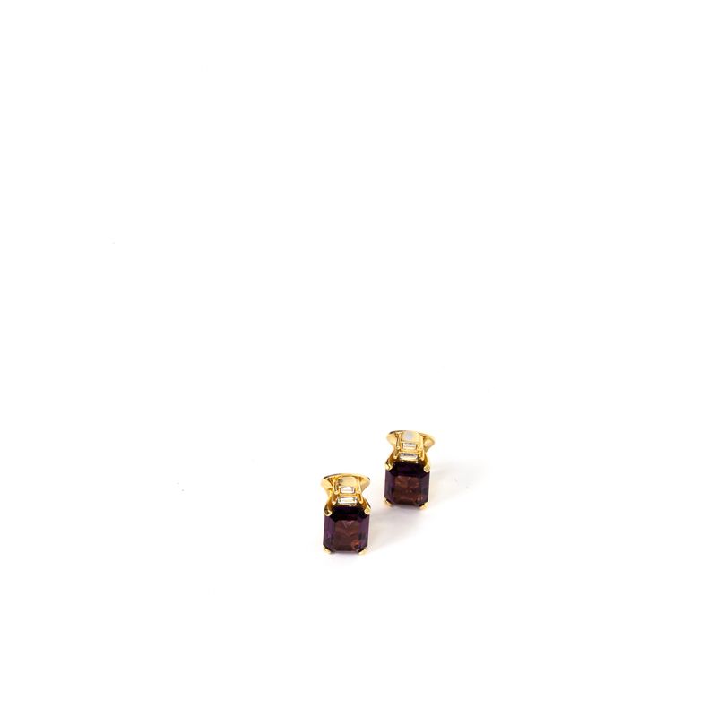 Brinco-de-Pressao-Givenchy-Dourado-Pedra-Roxa