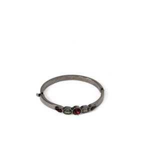 Bracelete Givenchy Negro Pedra Vermelha