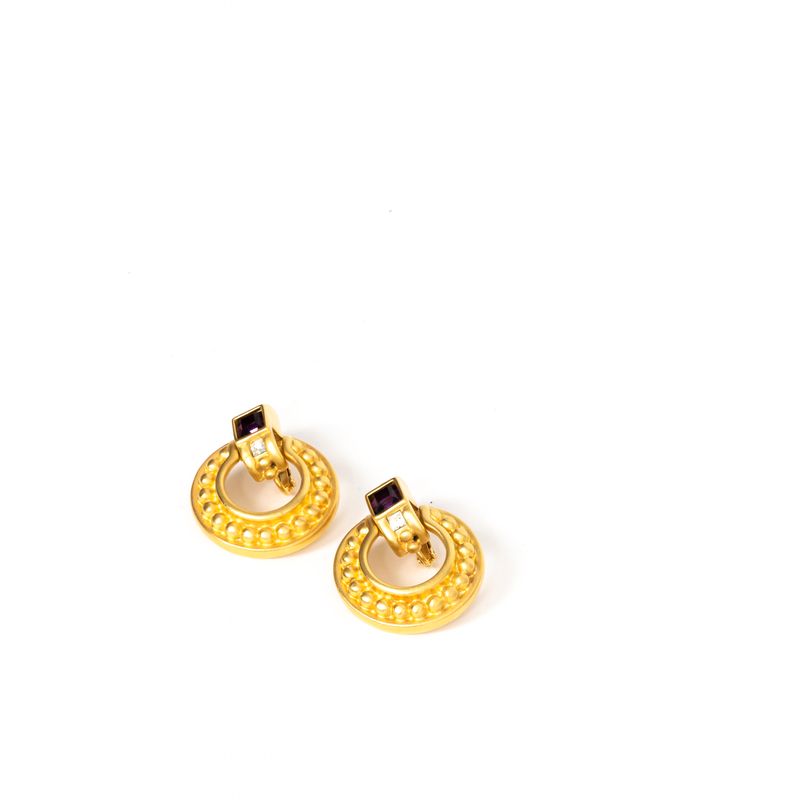 Brinco-Givenchy-Pedra-Vinho-Dourado-Vintage