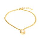 Colar-Christian-Dior-Perola-Gota-Corrente-Dourada