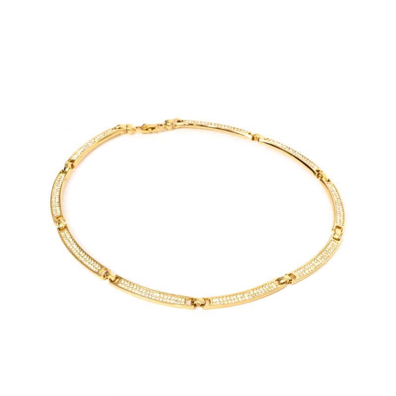 Colar-Christian-Dior-Estruturado-Cravejado-Dourado
