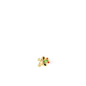 Broche Swarovski Sapo Dourado