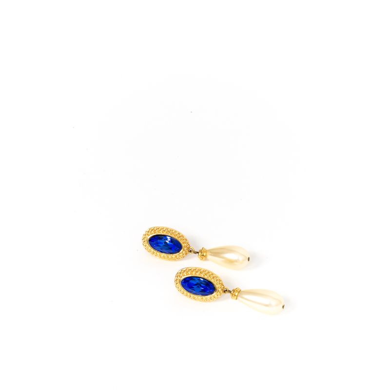 Brinco-Swarovski-Pedra-Azul-e-Perola