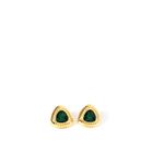 Brincos-Swarovski-Dourado-Pedra-Verde