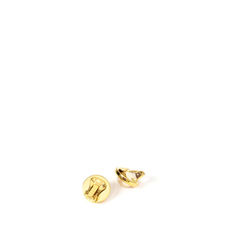 Brinco-de-Pressao-Christian-Dior-Perola-Redondo-Dourado