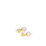 Brinco-Swarovski-Bola-Cravejada-Dourada