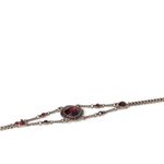 Pulseira-Givenchy-Negro-e-Pedra-Vermelha