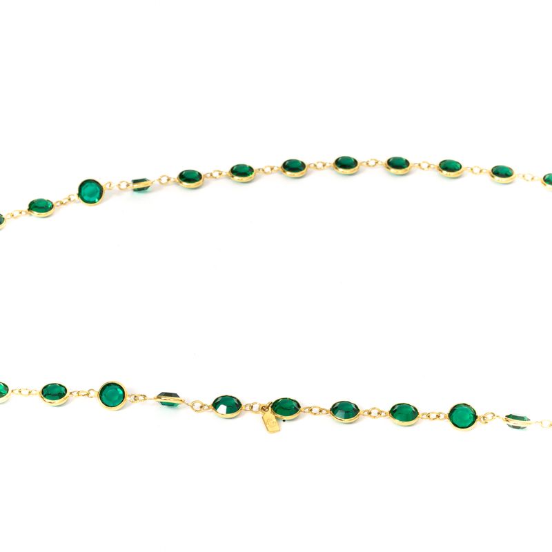 Colar-Longo-Swarovski-Cristais-Verdes-Dourado
