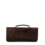 Clutch-Prada-Seda-Marrom