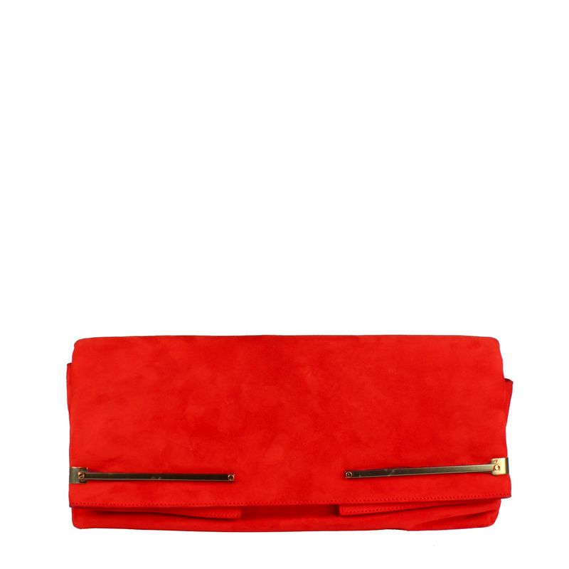 Clutch-Lanvin-Chamoix-Vermelho