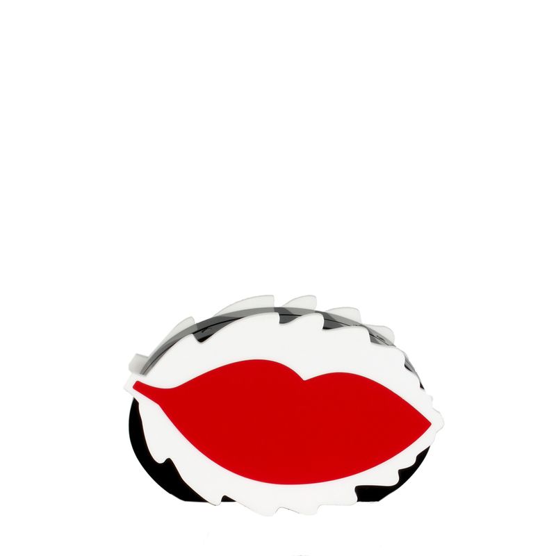Clutch-Red-Valentino-Acrilico-Preta