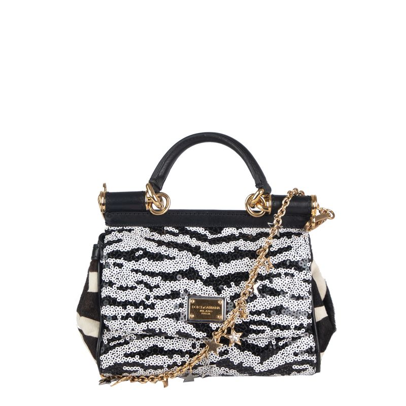 Bolsa-Tiracolo-Dolce---Gabbana-Paetes-Preto