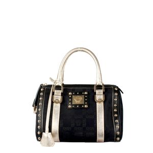 Bolsa Tote Versace Lona Preta