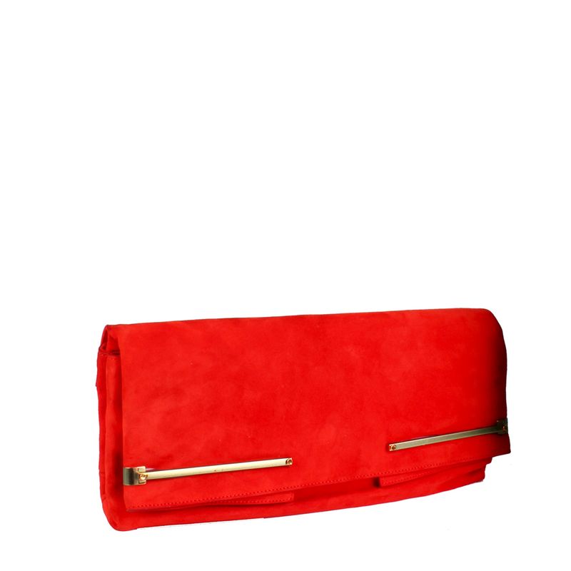 Clutch-Lanvin-Chamoix-Vermelho