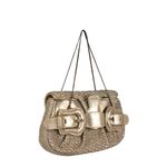 Mini-Bolsa-Fendi-Couro-Dourada