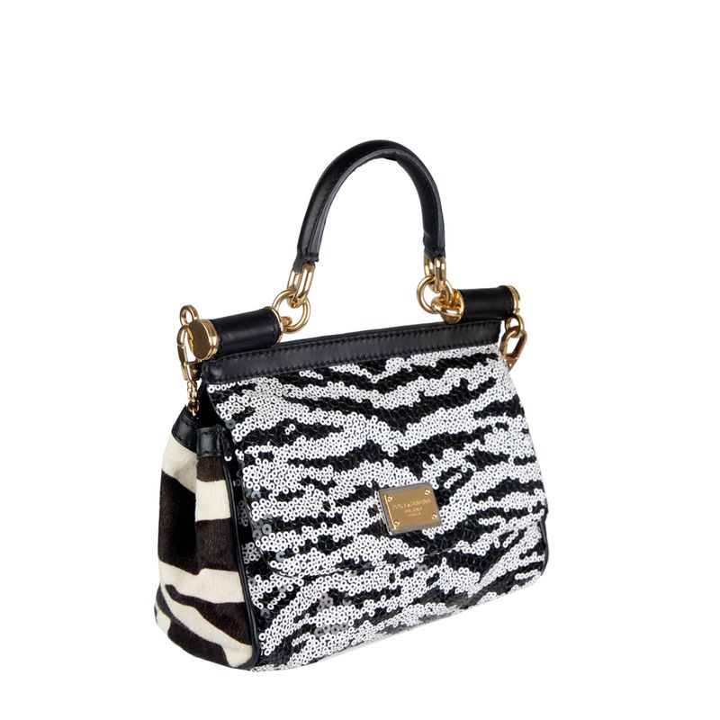 Bolsa-Tiracolo-Dolce---Gabbana-Paetes-Preto