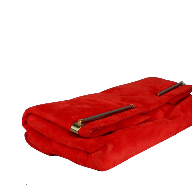 Clutch-Lanvin-Chamoix-Vermelho
