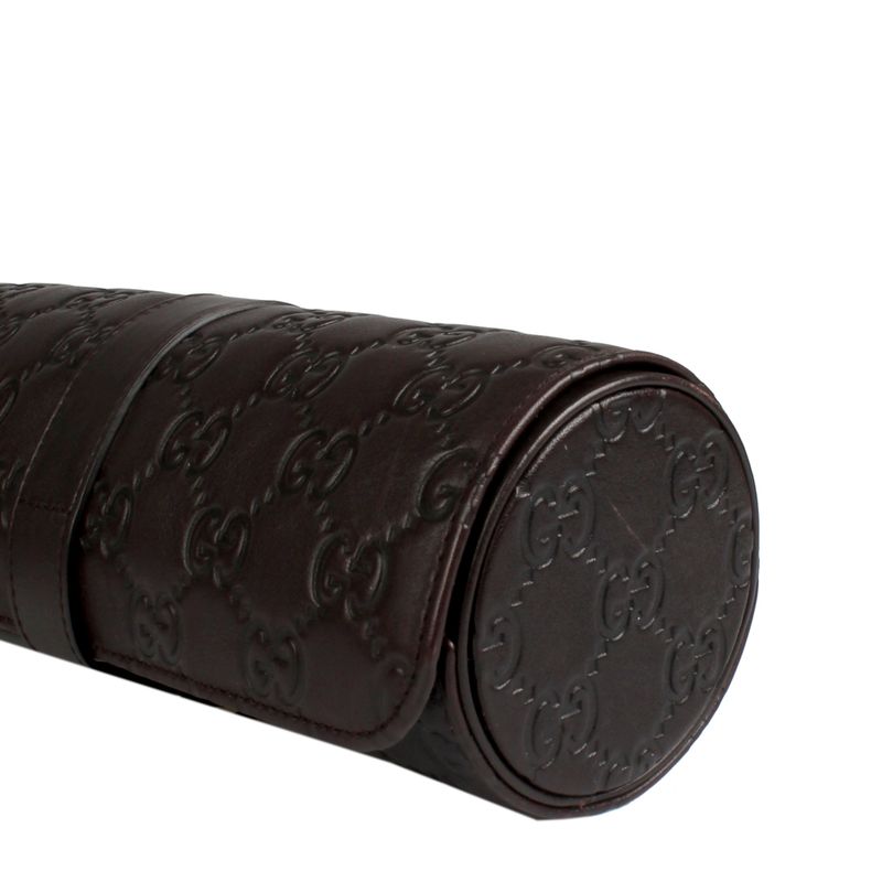 Porta-Relogios-Gucci-Couro-Marrom