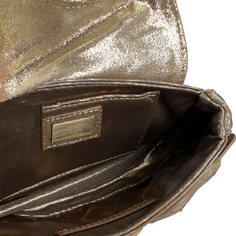 Mini-Bolsa-Fendi-Couro-Dourada