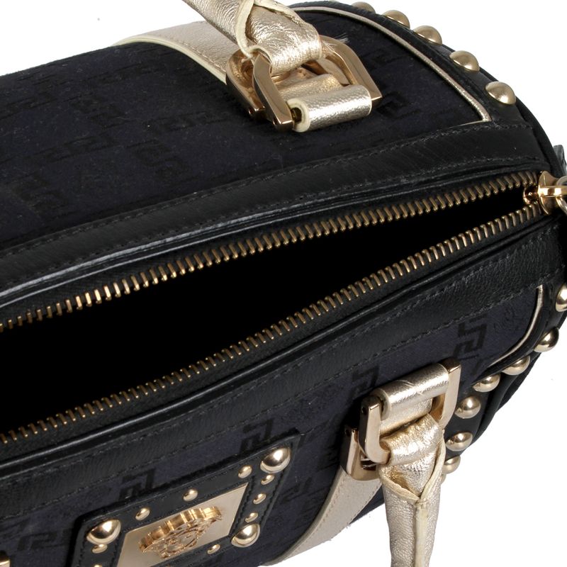Bolsa-Tote-Versace-Lona-Preta