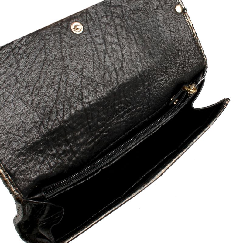 Carteira-Jimmy-Choo-Python-Preta