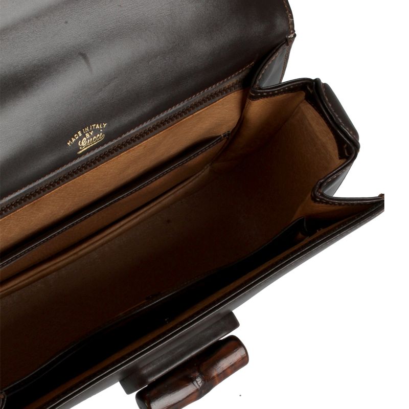 Bolsa-Tote-Gucci-Couro-Alca-Bambu-Marrom-U