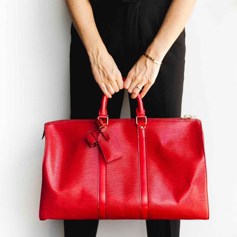 Bolsa-Louis-Vuitton-Bau-Epi-Vermelha