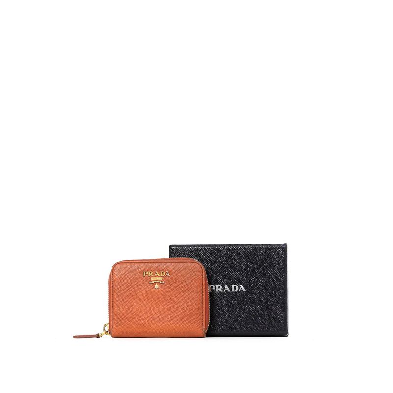 Carteira-Prada-Saffiano-Laranja