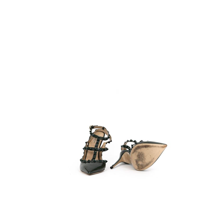 Scarpin-Valentino-Rockstud-Verde-Musgo