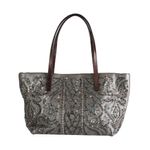 Bolsa-Tote-Fendi-Couro-Cinza
