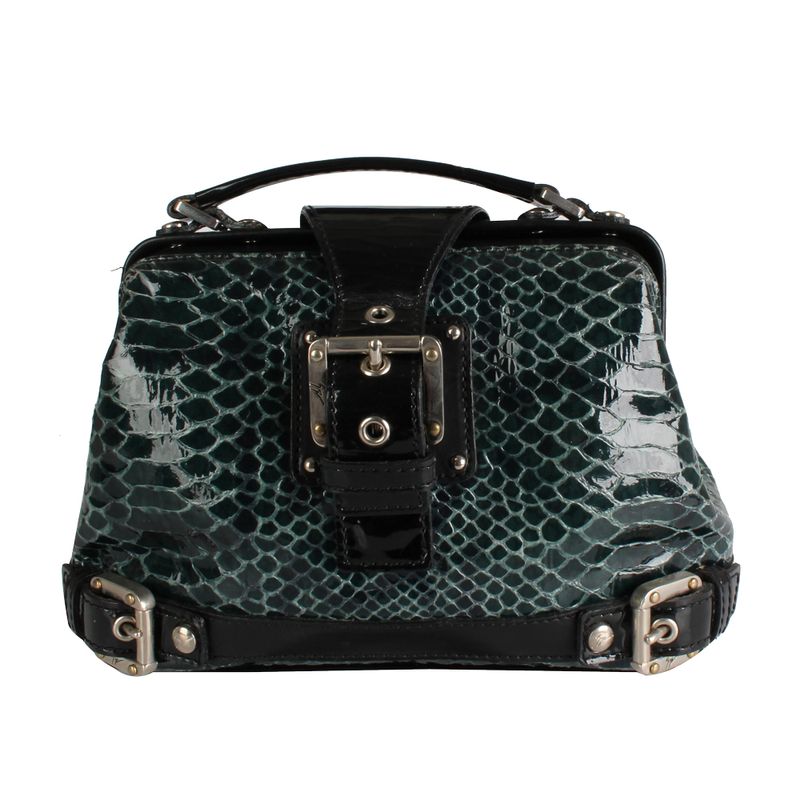 Bolsa-Tote-Giuseppe-Zanotti-Pyton-Verde-e-Preta
