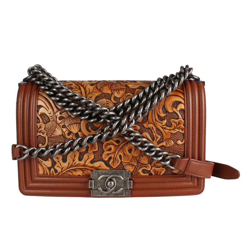 Bolsa-Transversal-Chanel-Couro-Marrom
