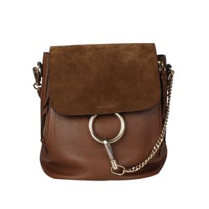 Mochila Chloe de Couro Marrom