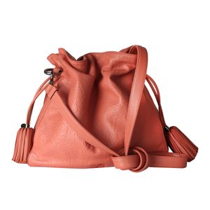 Bolsa Bucket Loewe de Couro Pessego