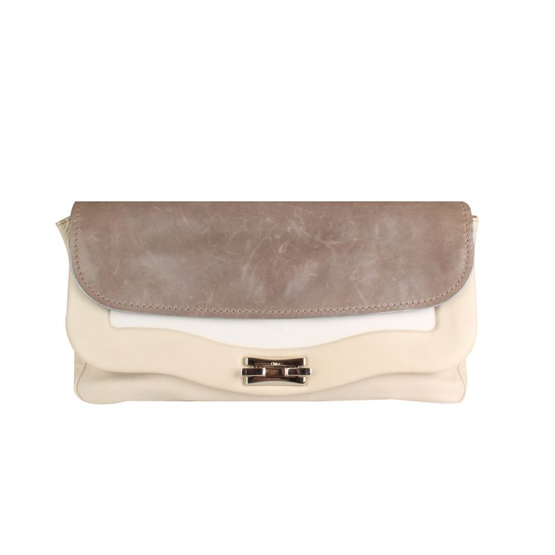 Clutch-Chloe-de-Couro-Offwhite-e-Cinza