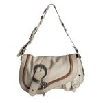 Bolsa-Tote-Christian-Dior-de-Couro-Kaki