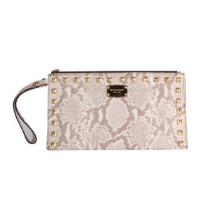 Clutch Michael Kors de Couro Nude