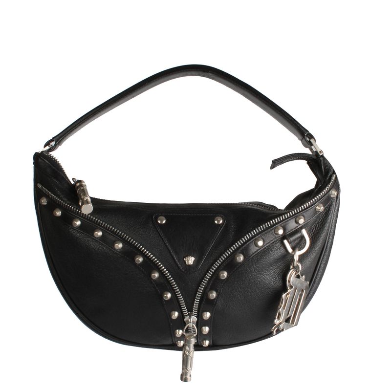 Bolsa-Tote-Versace-de-Couro-Preta