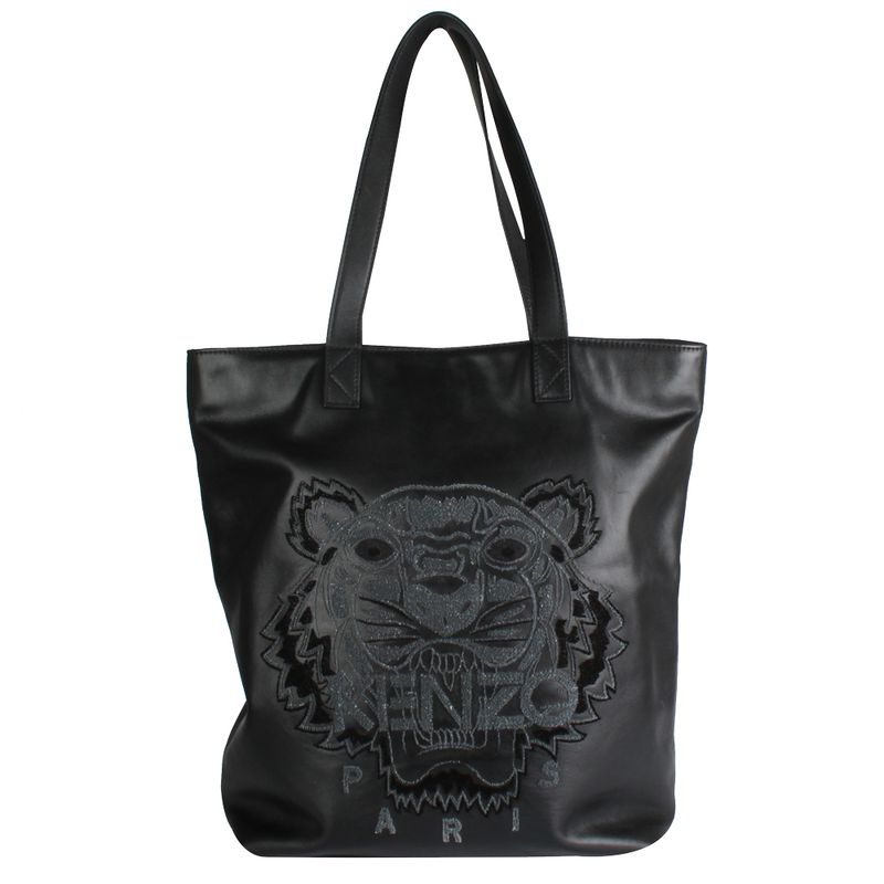 Bolsa-Kenzo-de-Couro-Preto