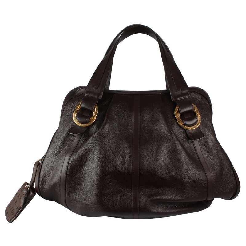 Bolsa-Tote-Bvlgari-Couro-Marrom-U