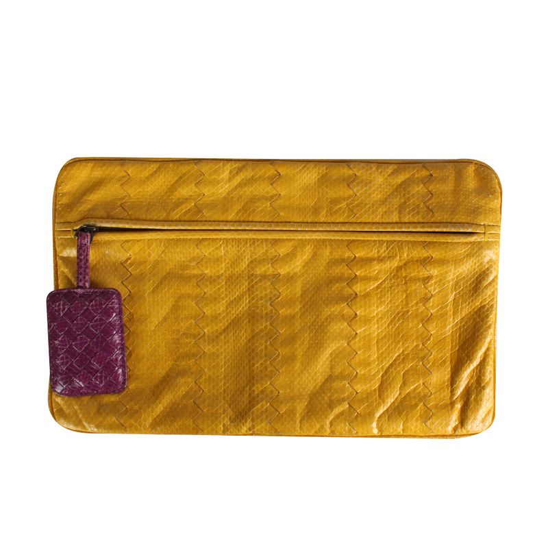Clutch-B.Veneta-Pyton-Amarelo